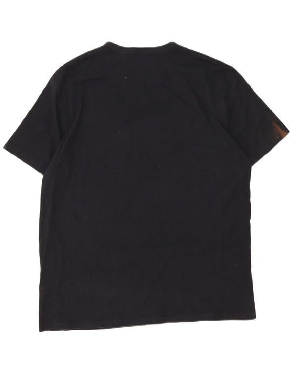 Camiseta masculina estampada Champion XL algodão preto