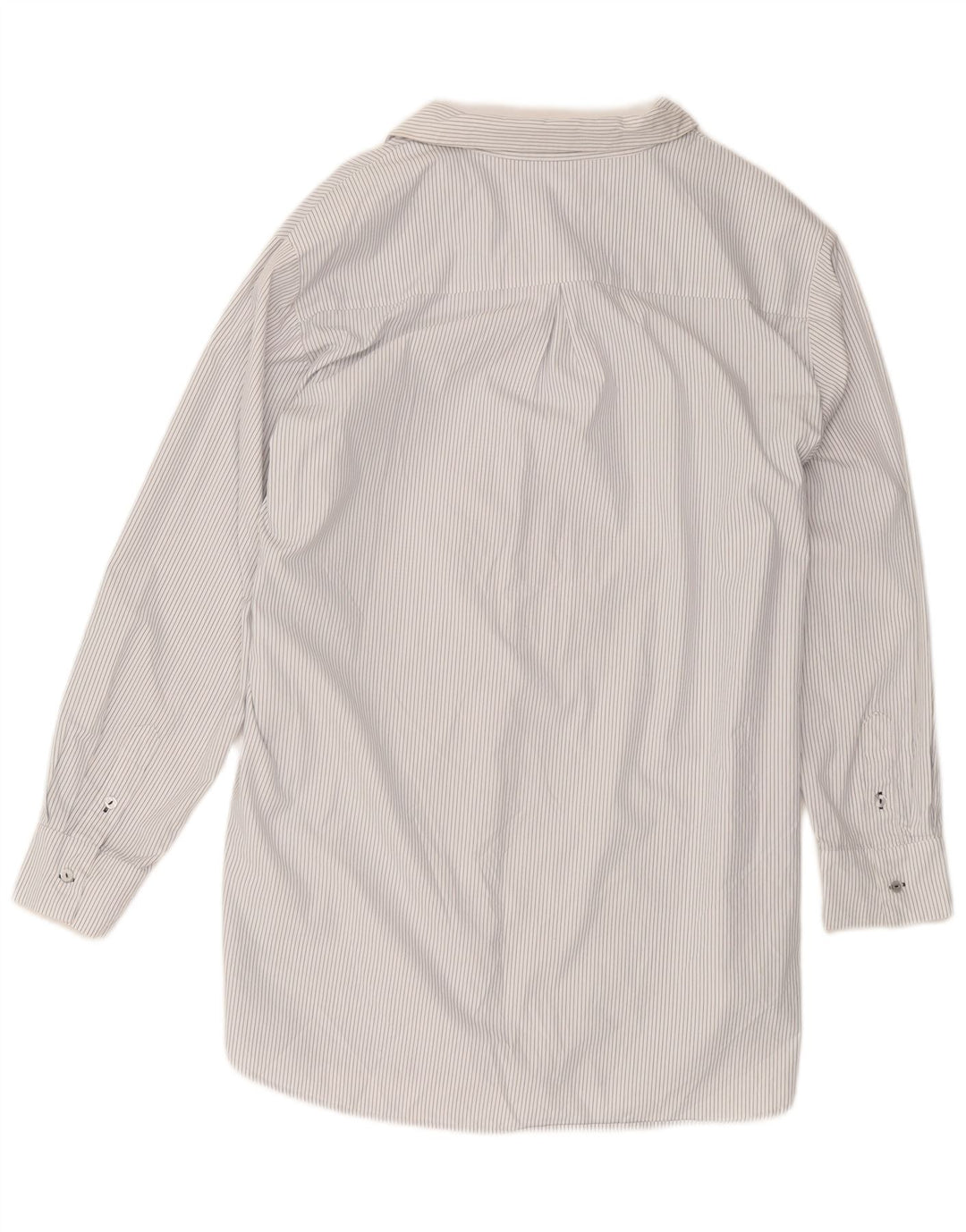 Vestido feminino Marks & Spencer Autograph Shirt UK 14 médio listrado branco