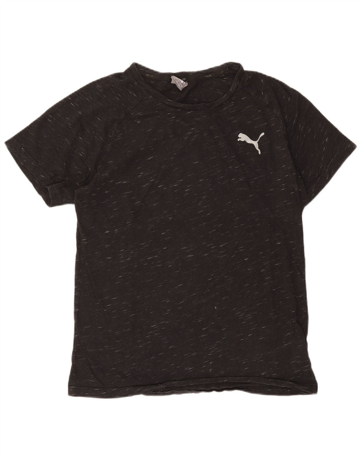 Camiseta masculina Puma grande algodão manchado cinza