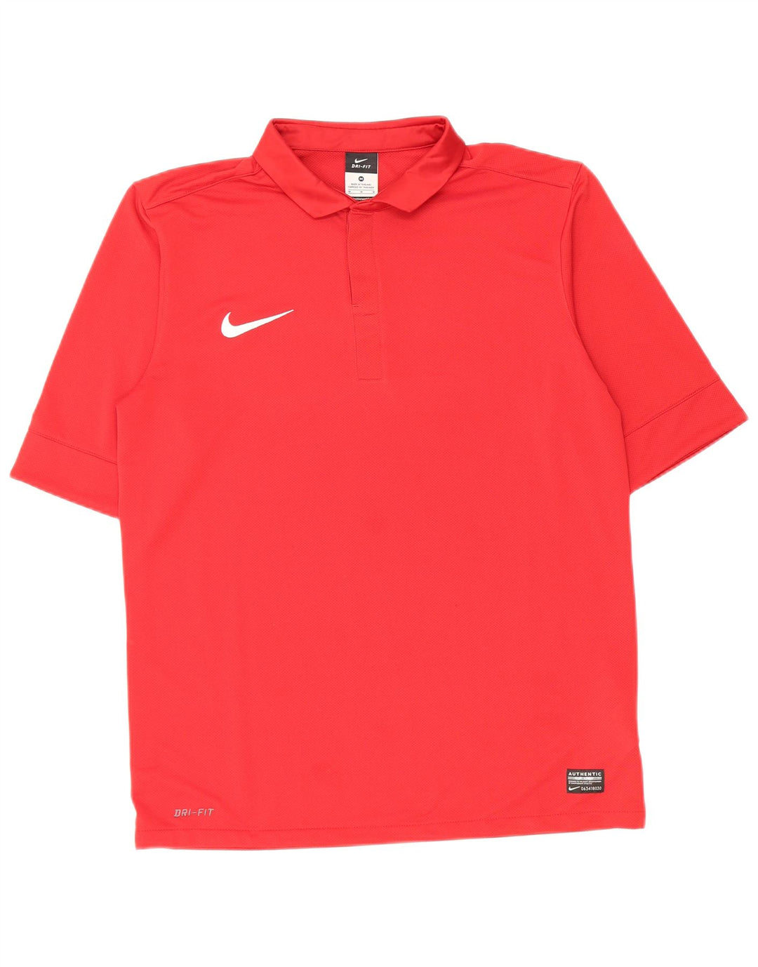 Camisa polo masculina Nike Dri Fit poliéster vermelho médio
