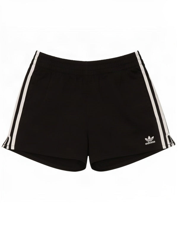 Shorts esportivos femininos Adidas UK 12 poliéster preto médio