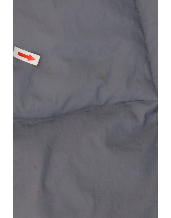 Zara Jaqueta acolchoada com capuz para meninas 11-12 anos azul poliamida