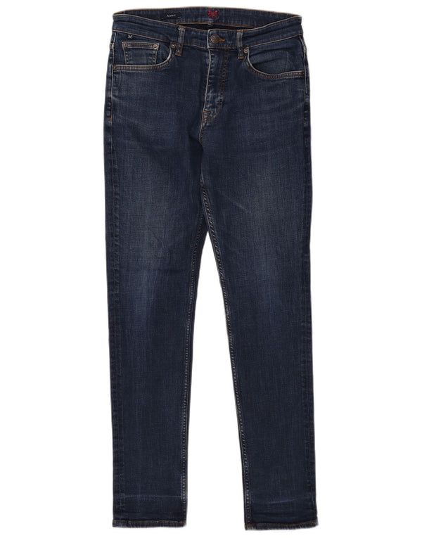 Crew Clothing Mens Slim Jeans W32 L31 Azul Marinho Algodão