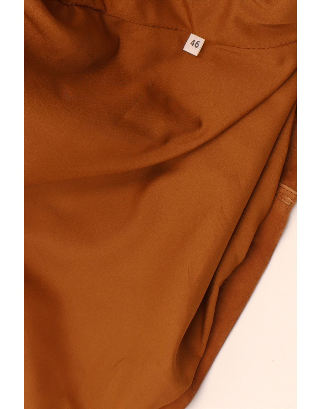 Sobretudo feminino vintage de camurça grande IT 46 grande marrom