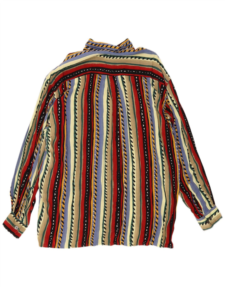 Camisa masculina Hatico Performance tamanho 41 grande viscose listrada multicolorida