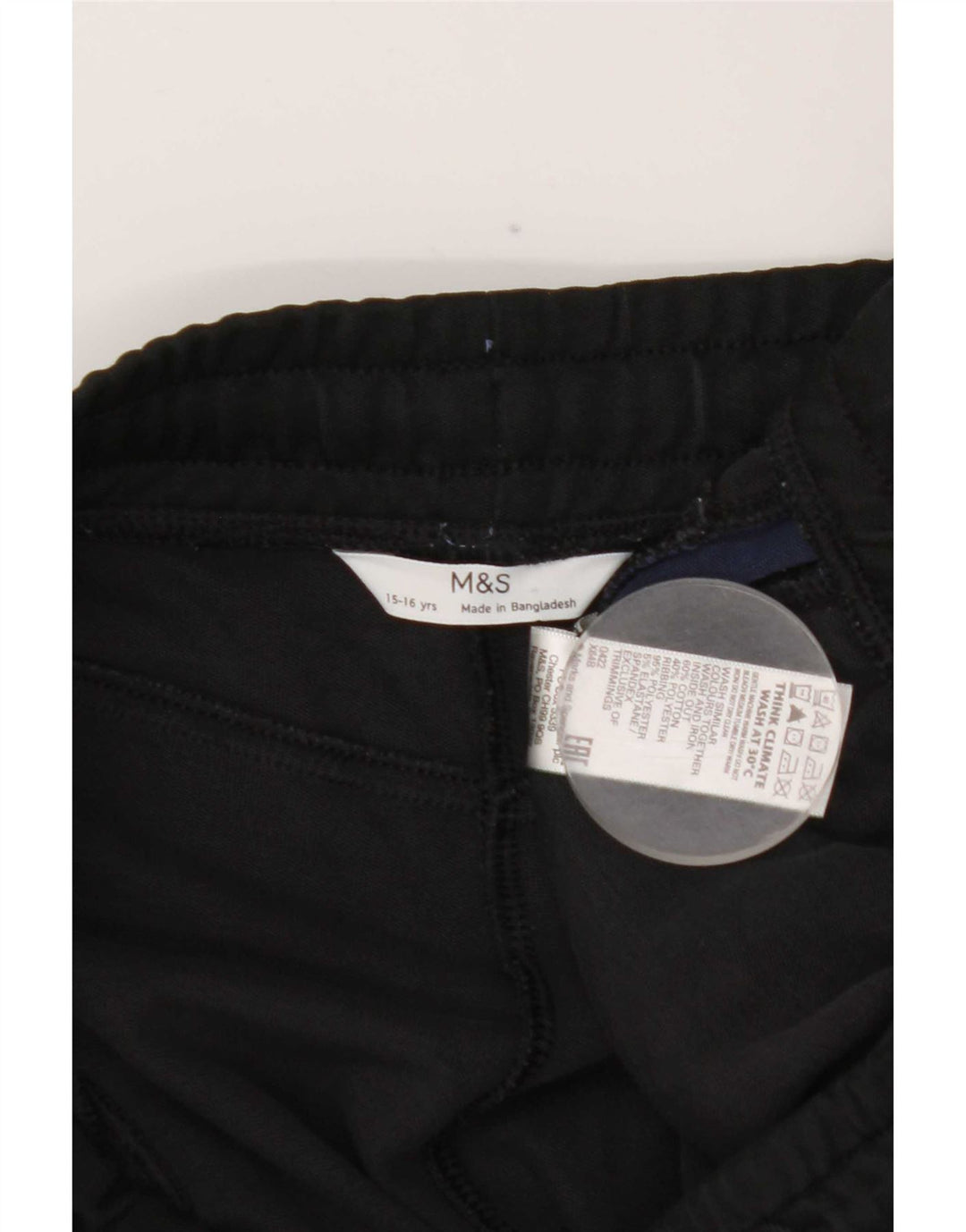 Calças de treino Marks & Spencer Boys Joggers 15-16 anos pretos
