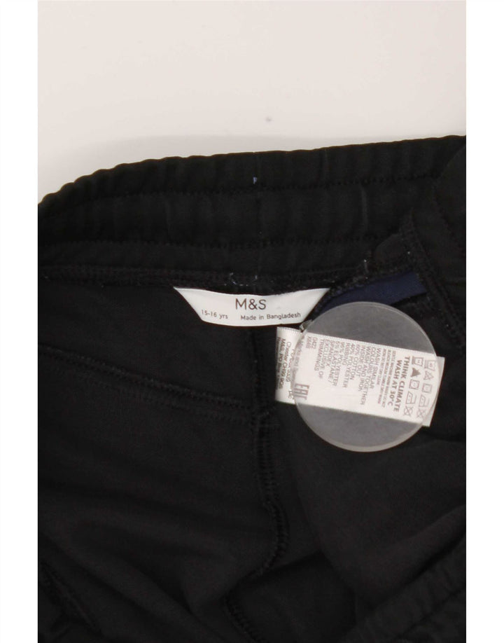 Calças de treino Marks & Spencer Boys Joggers 15-16 anos pretos