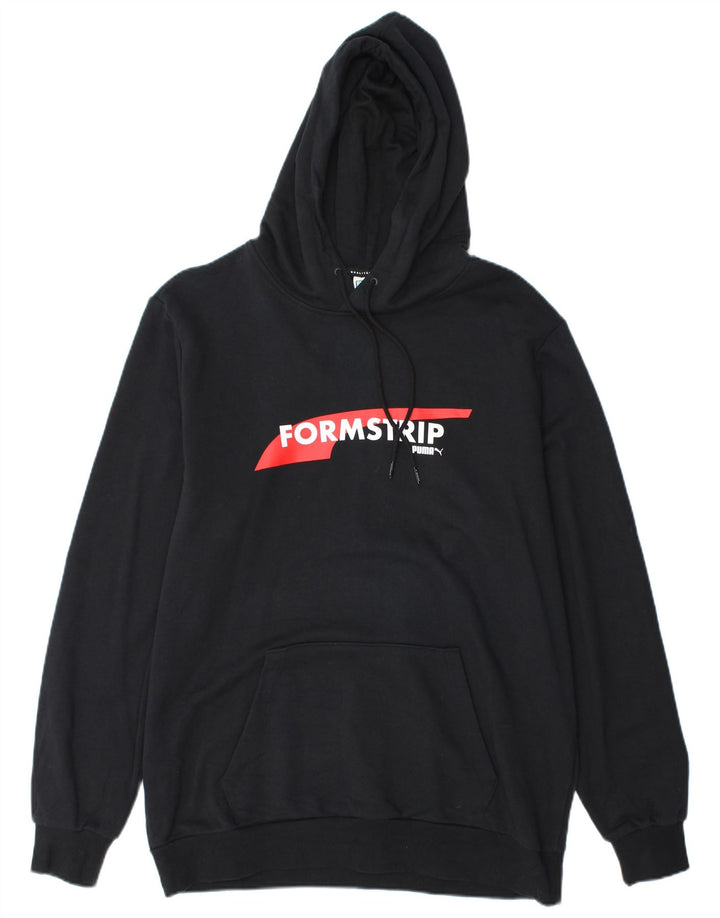 Jumper com capuz gráfico masculino PUMA grande preto