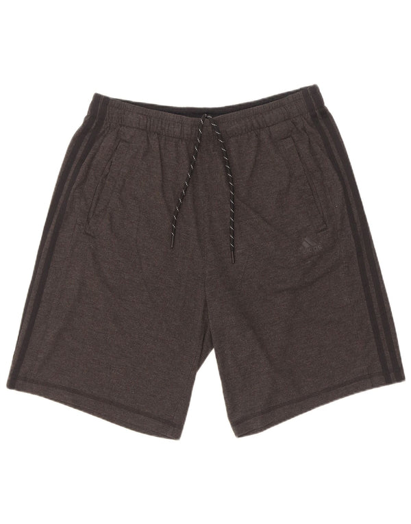 Adidas Mens Climalite Sport Shorts Grande Algodão Cinza