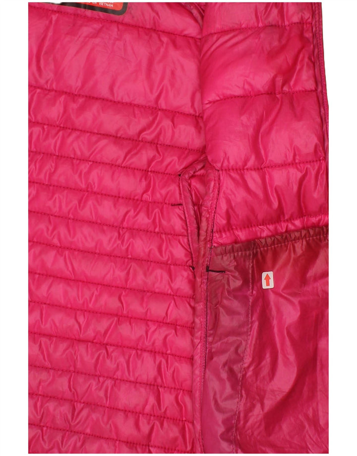 Casaco acolchoado com capuz Nike Girls 4-5 anos pequeno poliéster preto