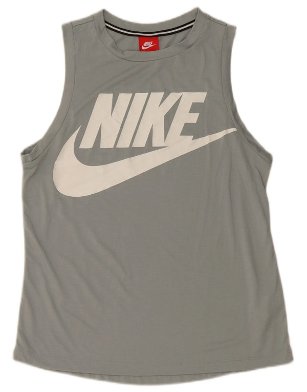 Nike Mens Graphic Vest Top Pequeno Poliéster Cinza