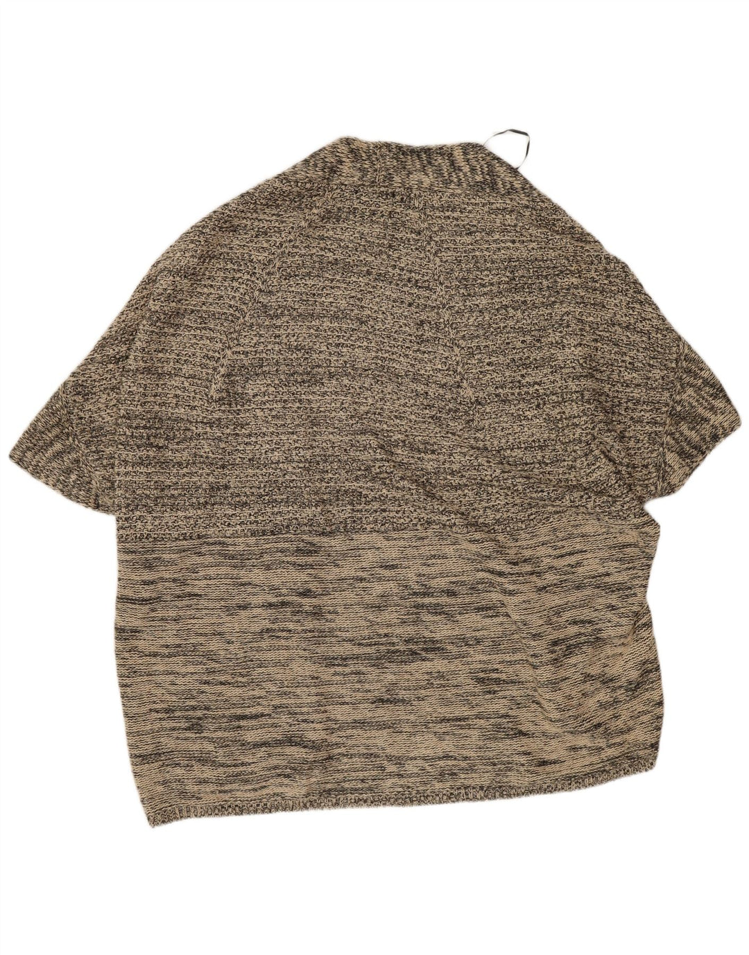 Massimo Dutti Poncho Jumper feminino UK 14 cinza médio manchado