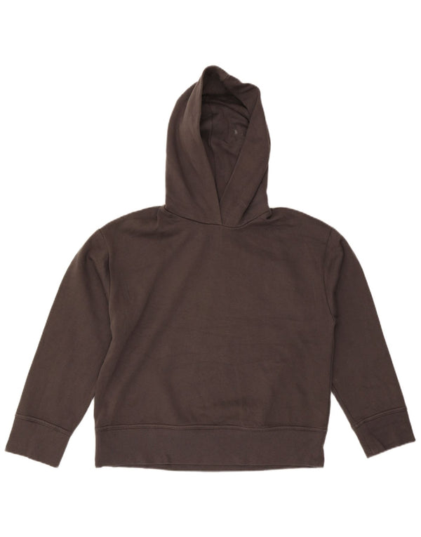 Zara Womens Oversized Hoodie Jumper Reino Unido 10 Pequeno Algodão Cinza
