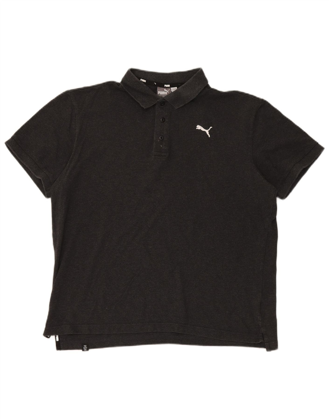 Camisa polo masculina Puma grande algodão cinza