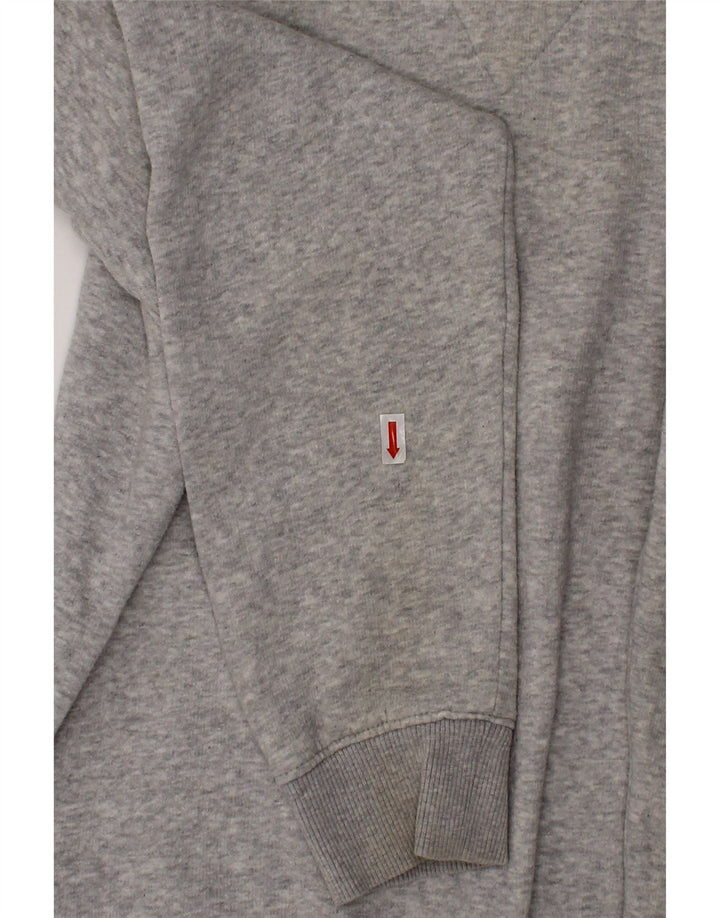 TOMMY HILFIGER Girls Graphic Hoodie Jumper 13-14 Years Grey Cotton Vintage Tommy Hilfiger and Second-Hand Tommy Hilfiger from Messina Hembry 