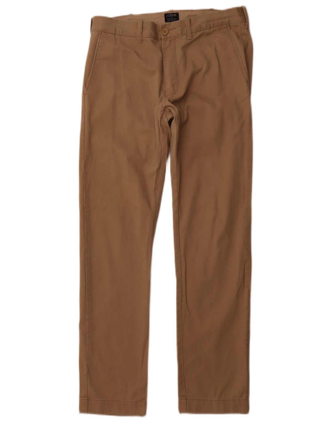 J. CREW Calça masculina The Driggs Slim Chino W30 L32 Algodão Bege