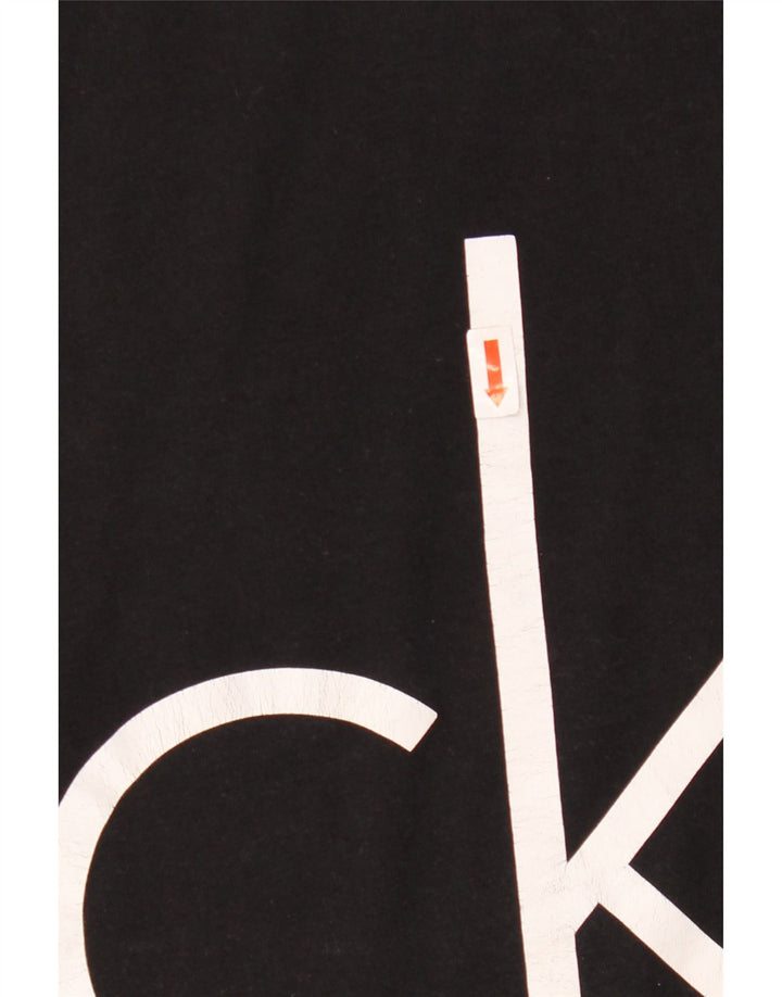 Calvin Klein Camiseta masculina gráfica grande preta