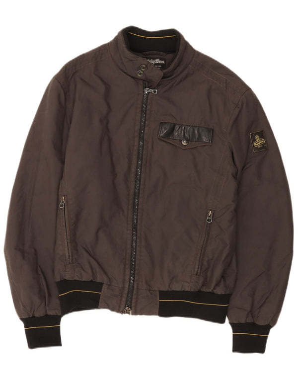 Jaqueta de chuva masculina Refrigiwear UK 38 cinza médio