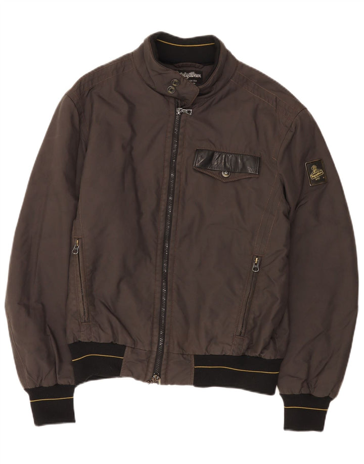 Jaqueta de chuva masculina Refrigiwear UK 38 cinza médio