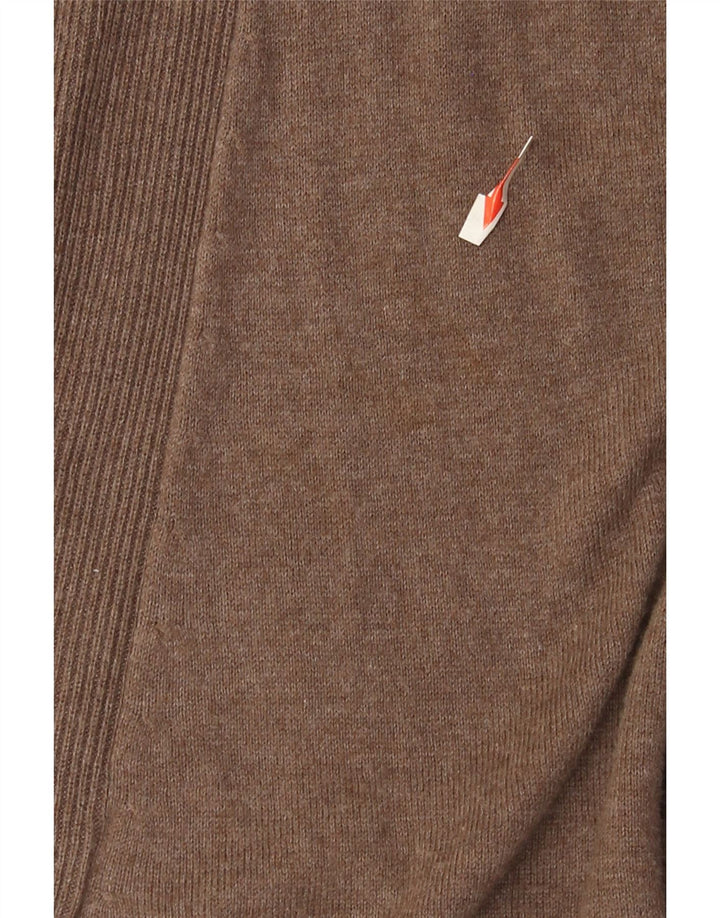 Vestido feminino Marks & Spencer Reino Unido 14 algodão marrom médio