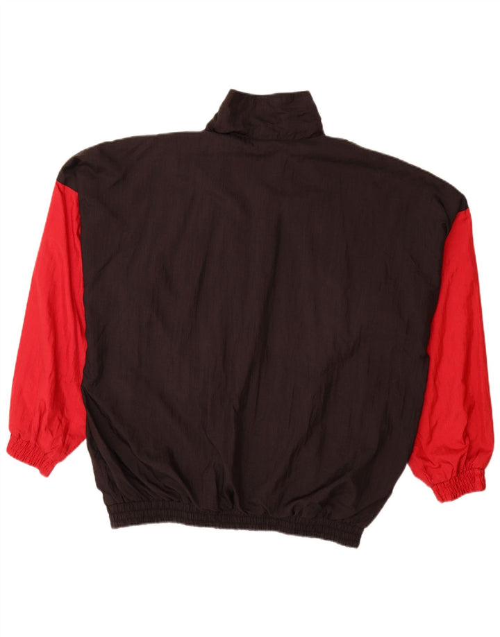 VINTAGE Mens Treino Top Jacket XL Multicolorido Colourblock Poliamida