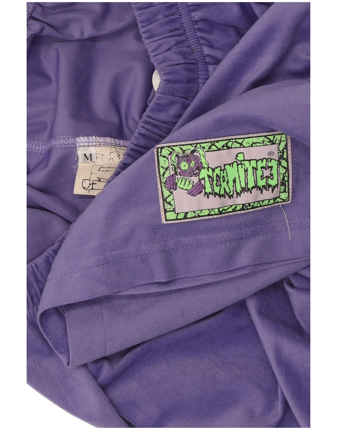 Shorts esportivos femininos VINTAGE UK 12 triacetato roxo médio