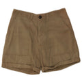 Shorts Chino Feminino Vintage W30 Médio Cáqui