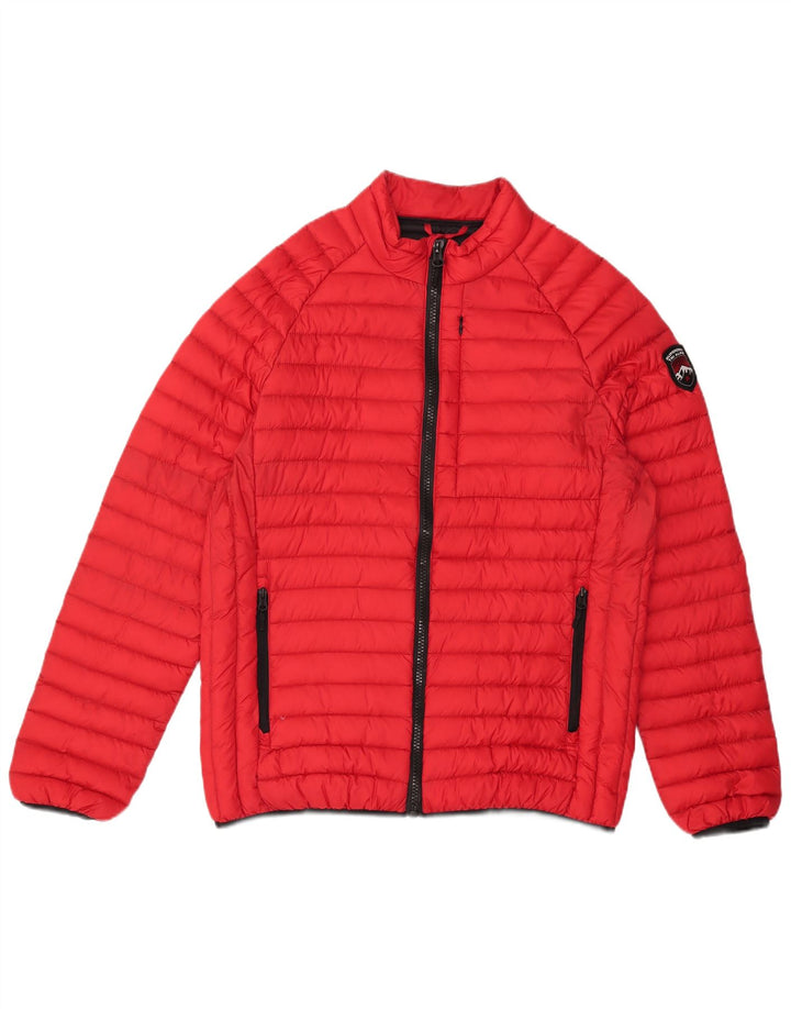 Jaqueta acolchoada masculina Superdry UK 44 2XL nylon vermelho