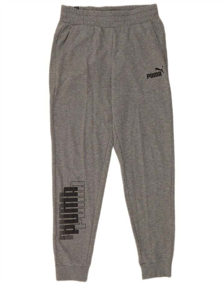 Calça esportiva masculina PUMA Graphic cinza médio