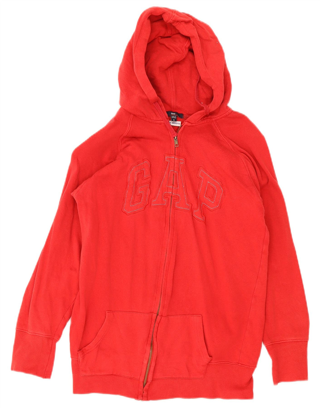 Suéter Gap Boys com capuz e zíper gráfico 11-12 anos médio vermelho