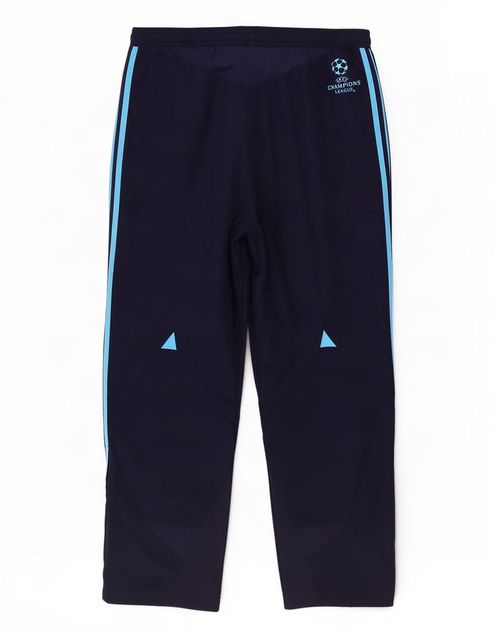 Calça de treino masculina Adidas Climacool grande poliéster azul marinho