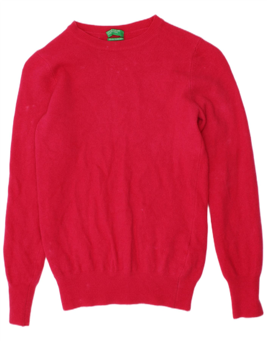 Suéter feminino com gola redonda BENETTON 6-7 anos rosa