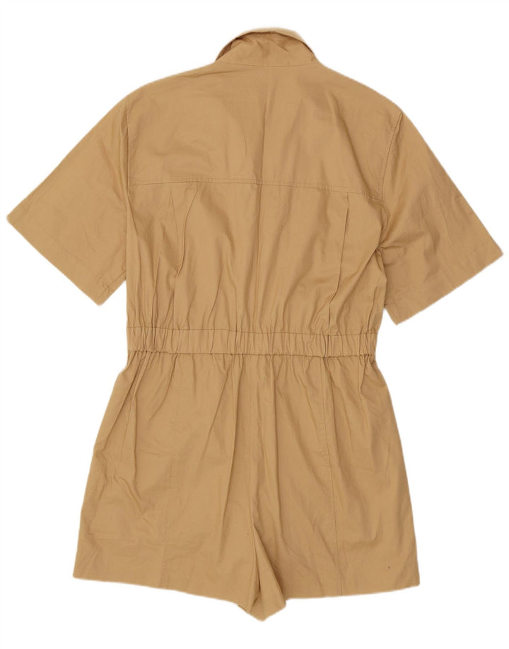 Macacão feminino Zara UK 20 2XL algodão bege