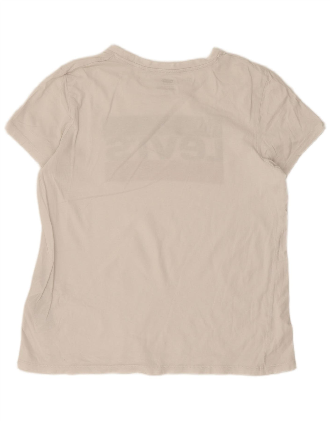 Camiseta feminina gráfica Levi's UK 16 grande algodão branco