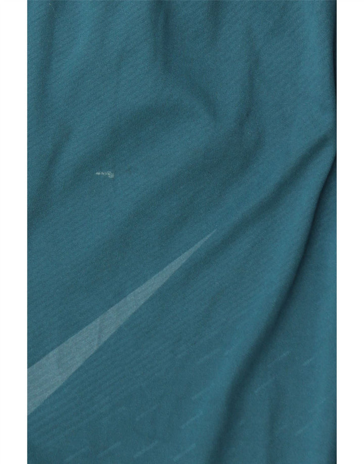 Shorts esportivos gráficos masculinos Nike Dri Fit poliéster listrado azul médio