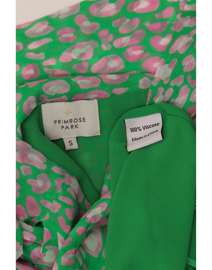 Saia feminina VINTAGE pequena W33 viscose manchada verde