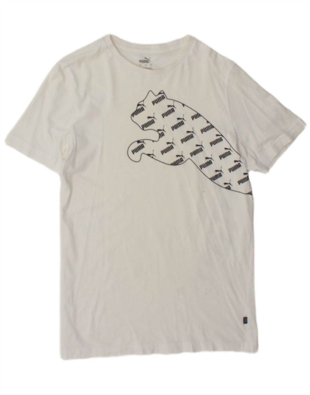 Puma Camiseta Masculina Graphic Top Pequeno Branco