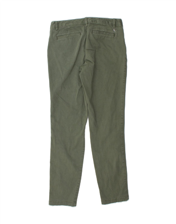 EDDIE BAUER Womens Slim Chino Trousers US 2 XS W30 L30 Khaki Cotton Vintage Eddie Bauer and Second-Hand Eddie Bauer from Messina Hembry 