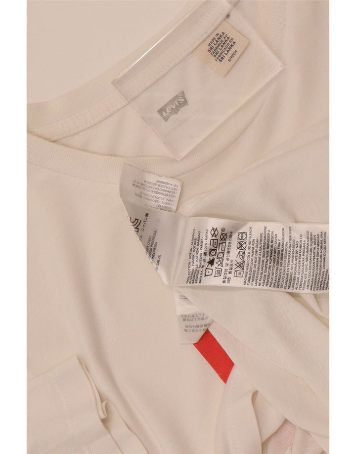 Camiseta masculina Levi's Peanuts Graphic top pequeno algodão branco