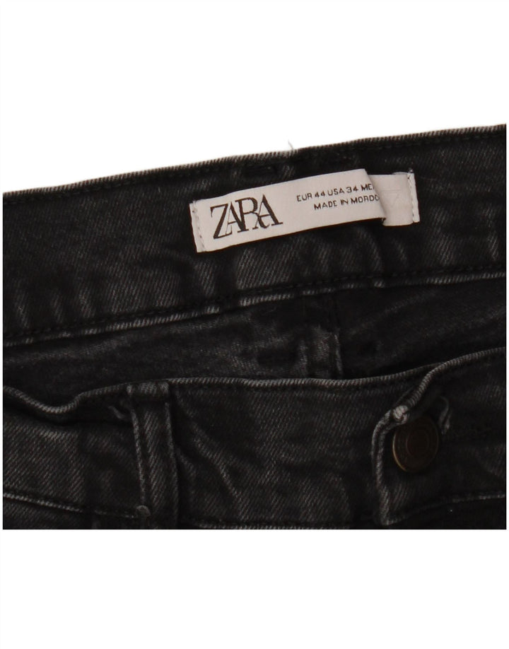 ZARA Jeans Skinny Masculino EU 44 Grande W34 L30 Preto