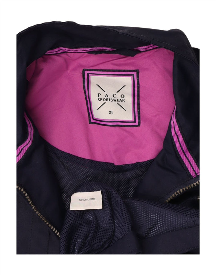 Jaqueta militar feminina PACO UK 18 XL azul marinho poliéster