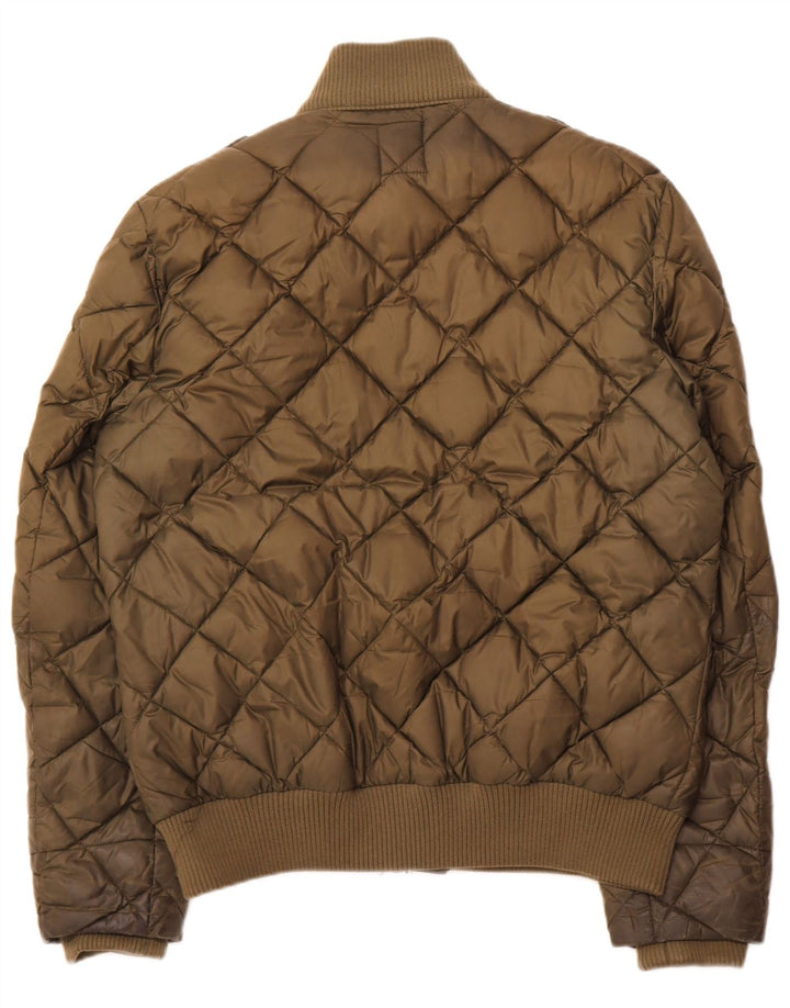 Jaqueta acolchoada masculina RIFLE UK 42 XL poliéster cáqui