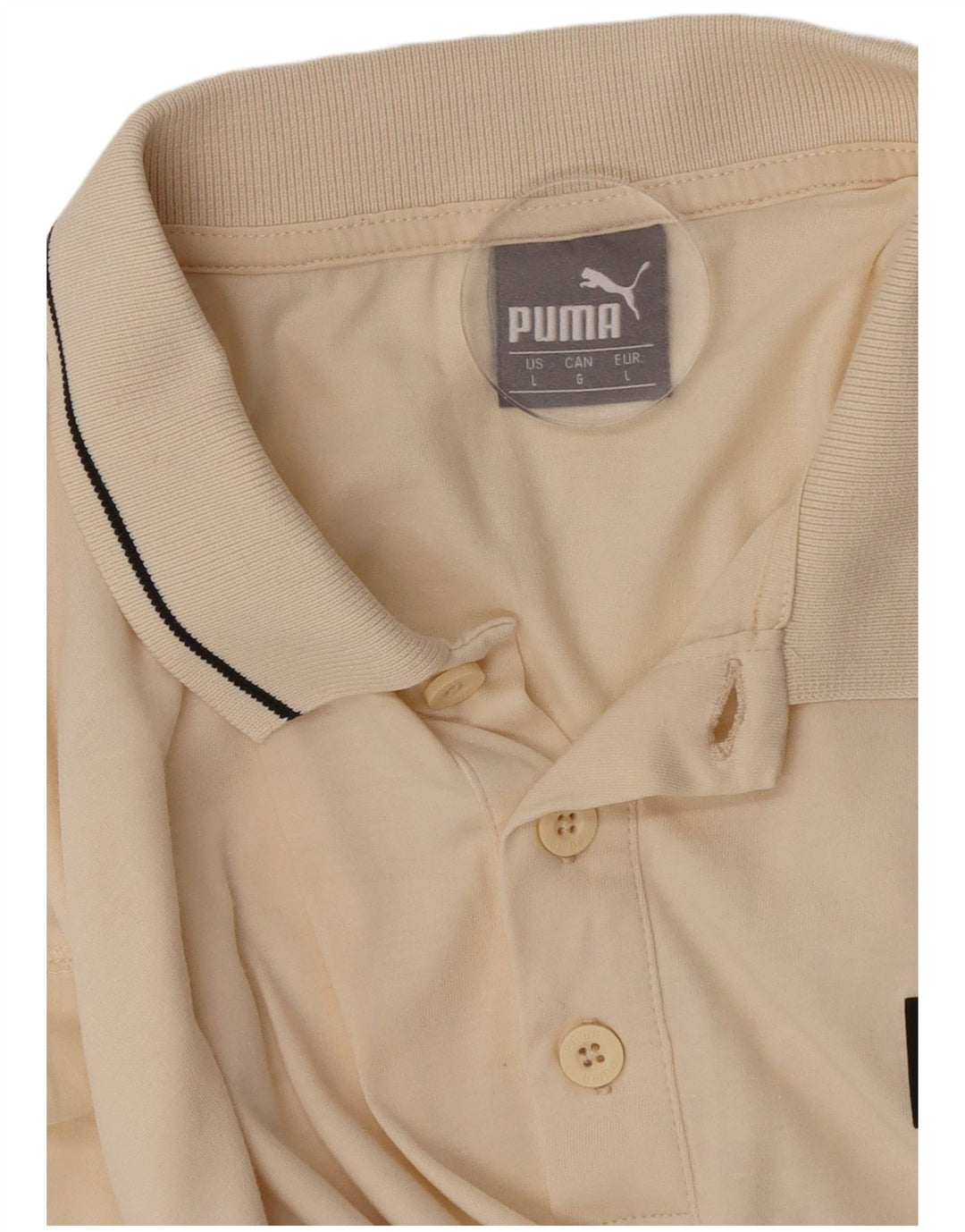 Camisa polo masculina Puma grande bege