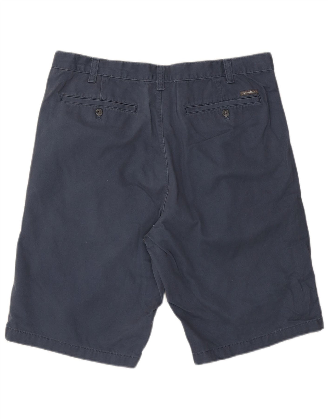 EDDIE BAUER Mens Legend Chino Shorts W36 Grande Algodão Azul Marinho