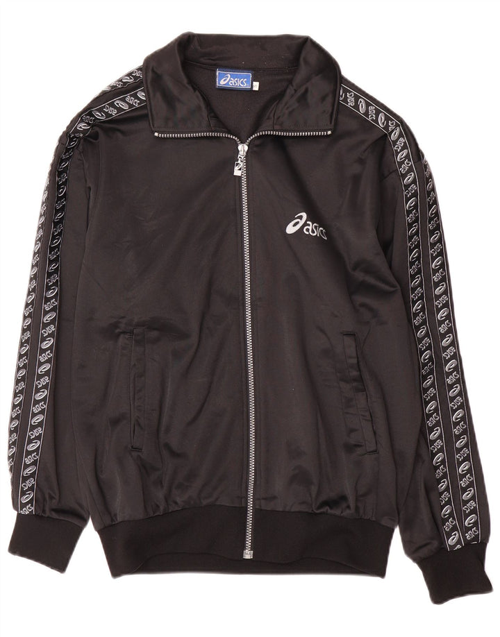Asics Mens Graphic Full Tracksuit Pequeno Poliéster Preto