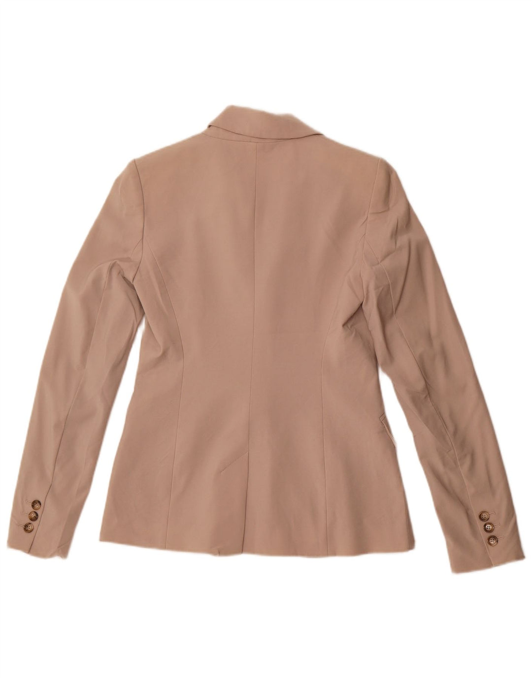 Jaqueta Blazer Feminina Reiss com 1 Botão Reino Unido 6 XS Lã Bege