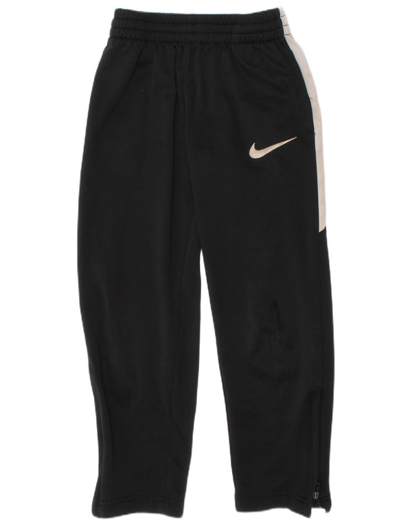 Calça de treino Nike Boys 6-7 anos grande preto colorblock poliéster