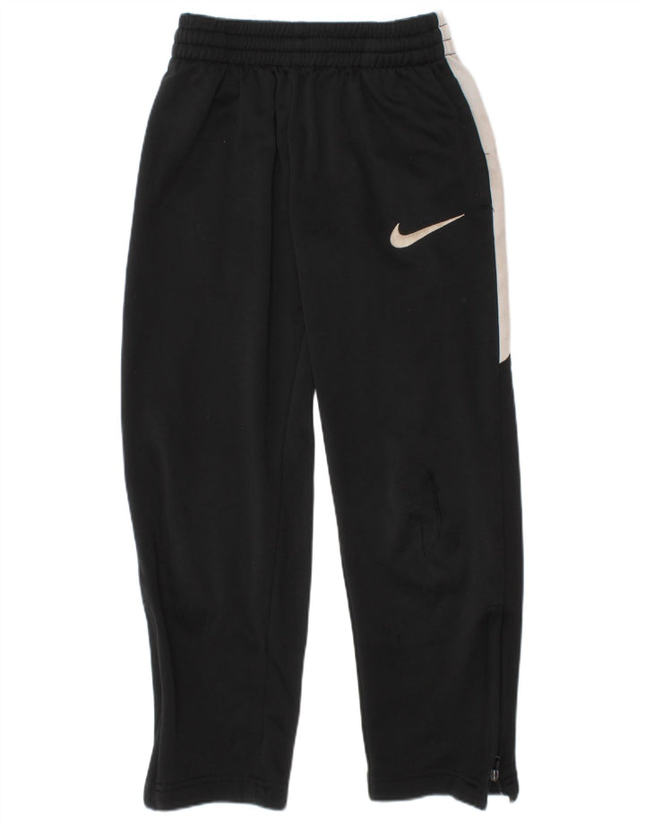 Calça de treino Nike Boys 6-7 anos grande preto colorblock poliéster
