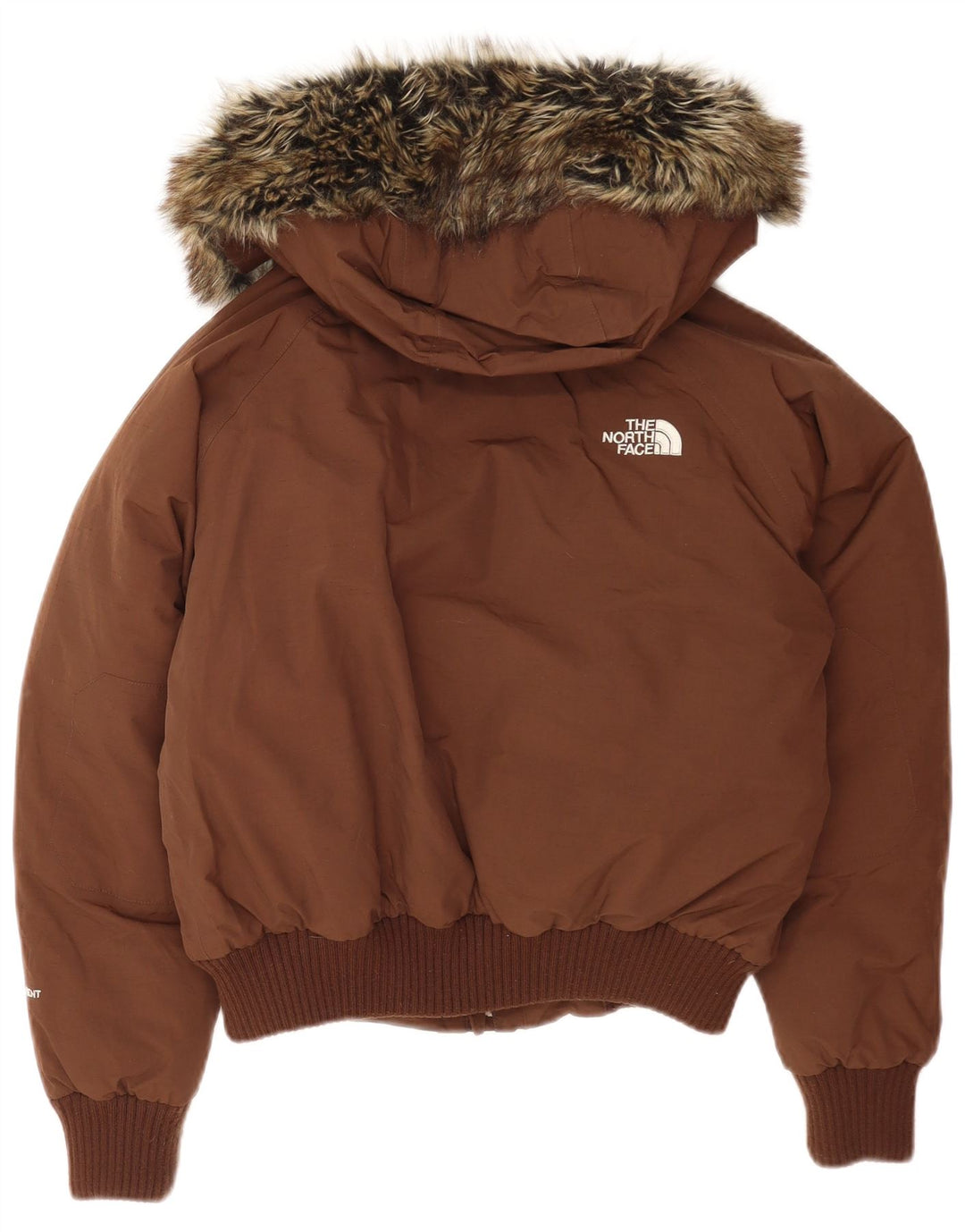 Jaqueta acolchoada com capuz oversized feminina The North Face Reino Unido 10 pequena marrom