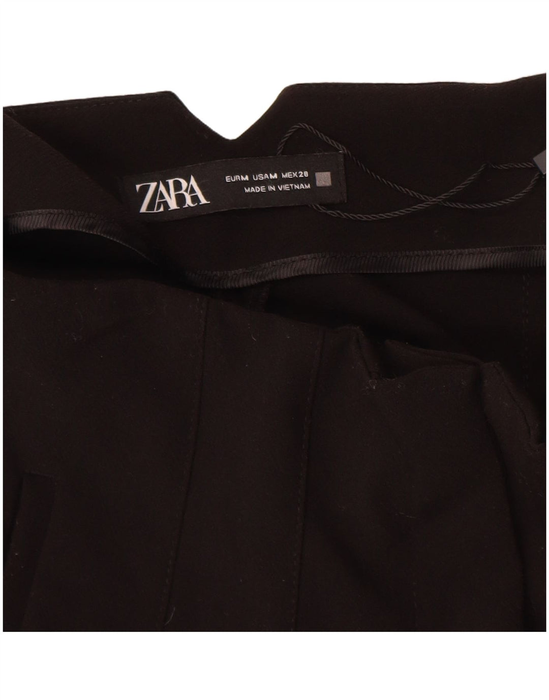 Calça Chino Cônica Feminina Zara Médio W28 L27 Poliéster Preto